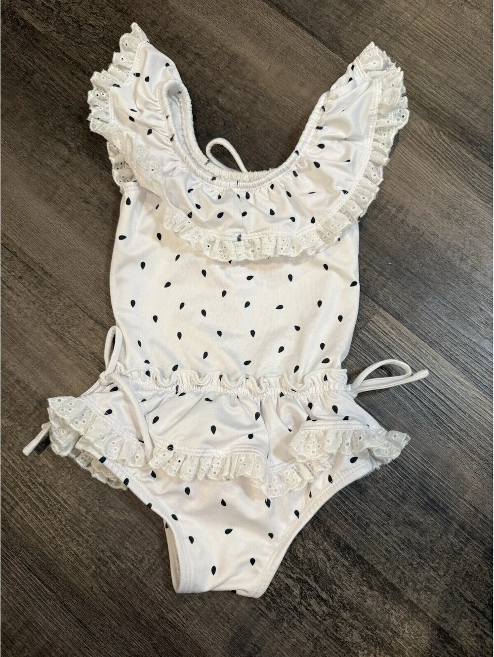 Wildling By Well Dressed Wolf Ruffle One Piece Swimsuit Size 12m